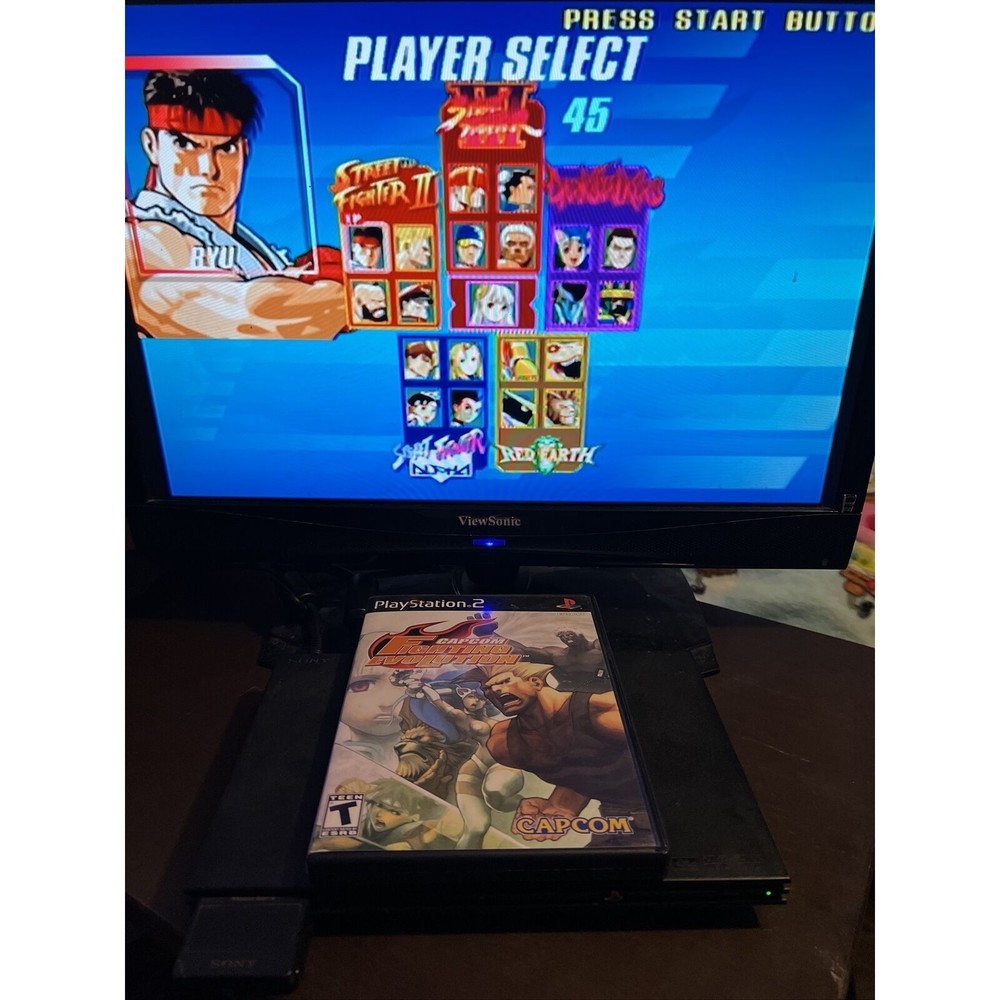 Capcom Fighting Evolution Sony PlayStation 2 PS2 2004 Tested And Working
